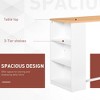 Okak Kitchen Table Counter Height Dining Table with USB Charging Ports and Shelves for Dining Room, Kitchen - 4 of 4