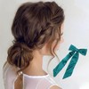 Unique Bargains Satin Bow Ribbon Duckbill Hair Clips Hairdo Clip 1 Pc - 2 of 4