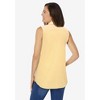 Woman Within Plus Size Perfect Sleeveless Shirt - 3 of 4