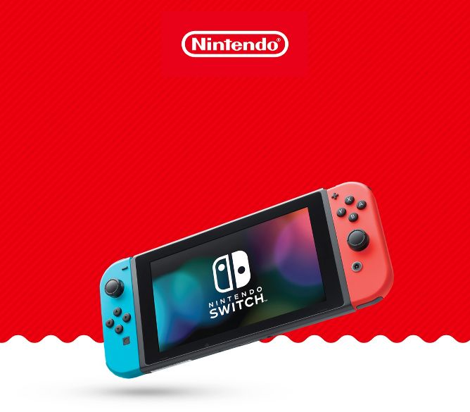 Nintendo Switch With Neon Blue And Neon Red Joy-con : Target