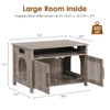 Lirago,Modern Hidden Cat Litter Box Cabinet - 2 Entrances, Storage Top & Portable Handles - 4 of 4