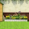 Outsunny 8.5x3ft Metal Raised Garden Bed, DIY Large Steel Planter Box, No Bottom w/ A Pairs of Glove for Backyard, Patio to Grow Vegetables, Herbs, and Flowers - 2 of 4