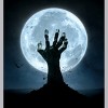 Men's Design By Humans Halloween! Zombie Hand Reaching from Grave T-Shirt By EBCD Tank Top - 2 of 4