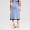 Women's Lace Trim Satin A-Line Skirt - A New Day™ - 2 of 4