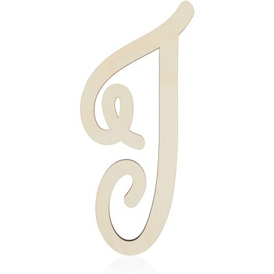 Unfinished Wood Letters, 13" Large Wooden Alphabet Letter for Crafts, Wall Décor
