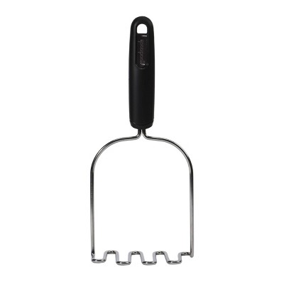 OXO Good Grips Stainless Steel Smooth Potato Masher, Black/Silver