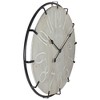 Northlight 23.5" Black Metal and Wood Country Rustic Round Wall Clock - image 3 of 4