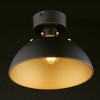 Maxim Lighting Dawn 1 - Light Semi-Flush Mount in  Antique Brass/Black - 3 of 4