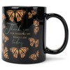 Elanze Designs Best Mom Ever Monarch Butterfly Black 11 Ounce Stoneware Coffee Mug - 2 of 2