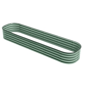 7.9' x 2' x 1' Galvanized Raised Garden Bed Kit, Metal Planter Box with Safety Edging - 1 of 4