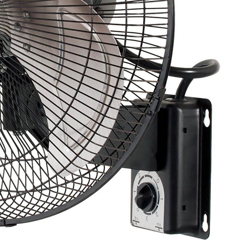 Hydrofarm 16-Inch 3-Speed Metal Wall Mountable Oscillating Tilt Fan  and Active Air 8-Inc Clip-On 7.5W Brushless Motor Hydroponic Garden Grow Fan, 5 of 7