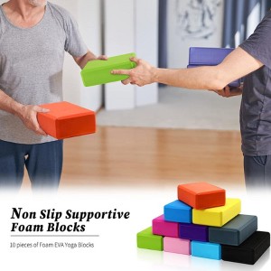 Toyzone World Lightweight Supportive Yoga Fitness Blocks Multicolor - 1 of 3