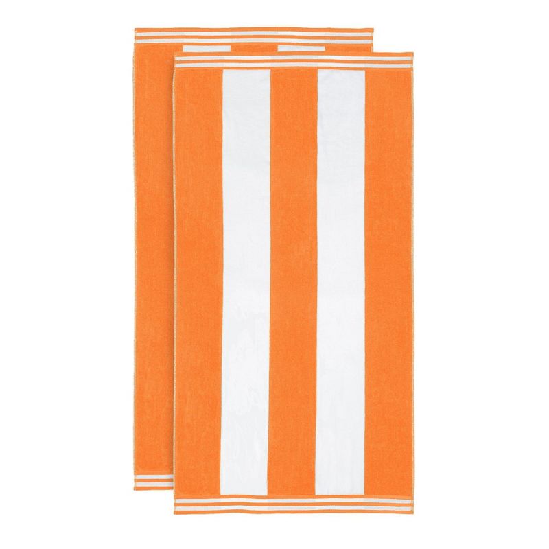 Cabana Stripe Oversized Cotton Beach Towel by Blue Nile Mills, 5 of 9
