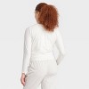 Women's Ribbed Side-Cinch Long Sleeve Top - All In Motion™ - 4 of 4