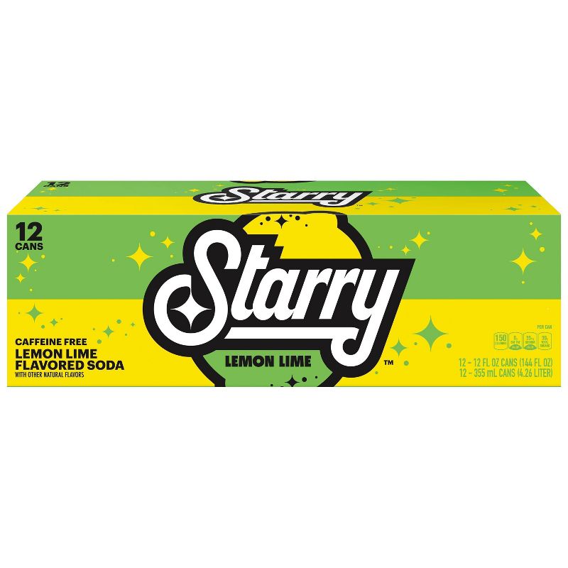 Starry Lemon Lime Soda - 12pk/12 fl oz Cans, 3 of 6