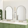 KTMBDW 24"x35" Arched Bathroom Mirror - Wall Mirror for Bathroom, Metal Frame Vanity Mirror, Arch Decorative Mirrors for Living Room, Bedroom - 3 of 4