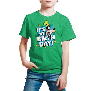 Boys' - Disney - Goofy It's My Birthday Short Sleeve Graphic T-Shirt - 1 of 4