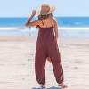 Women's Chic Burgundy Jumpsuit for Effortless Beach Glamour - Cupshe - 2 of 4