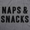 Womens Naps And Snacks T shirt Funny Sarcastic Food Gift for Her Hilarious Tee - Crazy Dog Women's T Shirt - 2 of 4