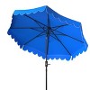Venice Single Scallop 9Ft Crank Push Button Tilt Umbrella - PAT8010 - Safavieh - 4 of 4