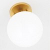 Mitzi Stella 1 - Light Semi-Flush Mount in  Aged Brass White Shade - 4 of 4