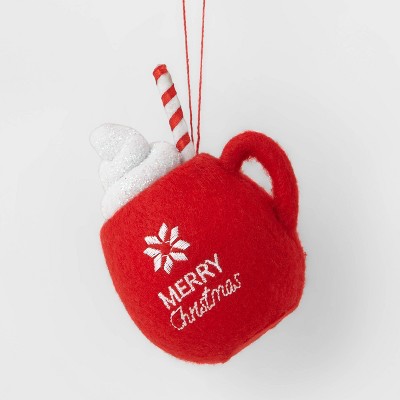 Felt Merry Christmas Cup Christmas Tree Ornament - Wondershop™