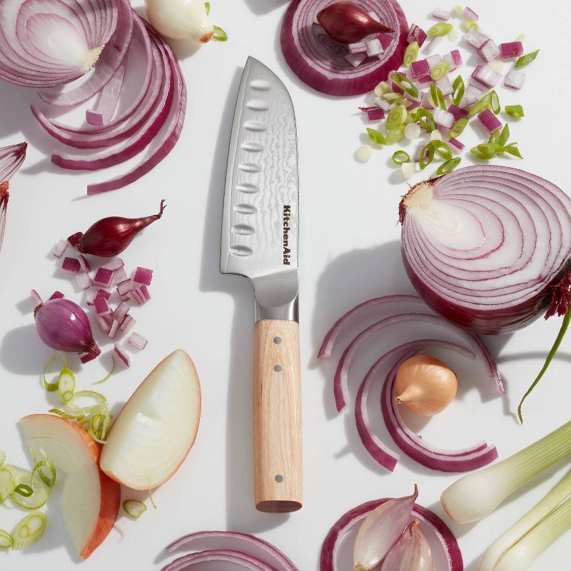 KitchenAid Premium 5&#34; Damascus Santuko Knife, 2 of 8