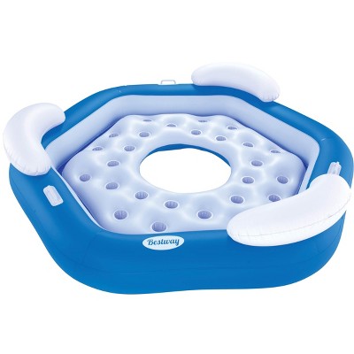 Bestway 3-Person Floating Water Island Lounge Raft With Open Bottom | 43111E