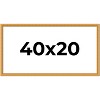 PosterPalooza | 40x20 Wood Antique Frame with UV Acrylic, 4 Finishes: Bronze, Gold, Silver, and Black - 2 of 4