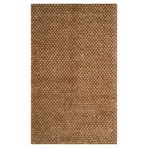 Taupe Solid Woven Area Rug 4