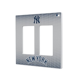 MLB American League Teams Linen Hidden-Screw Light Switch Plate for Double Rocker - 1 of 4