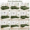 Oversized Corduroy Modular L/U-Shaped Cloud Sectional Sofa with Ottomans, Free combination, Pet-Friendly, No Assembly Required - 2 of 4