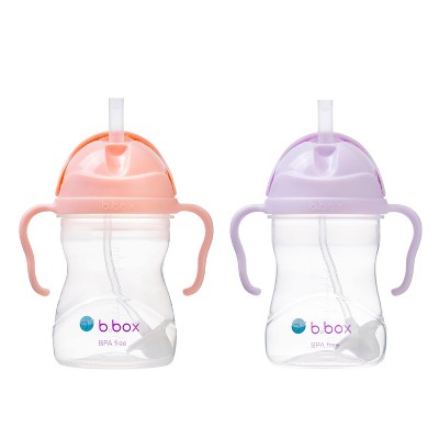 b.box Sippy Cup with Weighted Straw (2-pack)