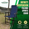 Caravan Canopy Suspension Portable Folding Sports Chair with Bungee Suspension and Textaline Fabric, 300 Pound Weight Capacity, Blue - 2 of 4