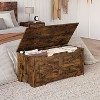 Acekool Decorative Storage Bench, Dual-Use Entryway Chest with Safety Hinge - 4 of 4