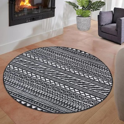 Bedroom Carpet, Indoor Bohemian Style Carpet, Soft Non-Slip, Machine Washable, Bedroom/Office/Living Room/Dining Room Soft Decorative Carpet