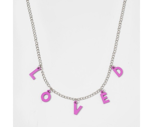 Girls Loved Statement Necklace Cat And Jack And 153 Pink