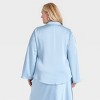 Women's Long Sleeve Satin Tie Blouse - A New Day™ - 2 of 3