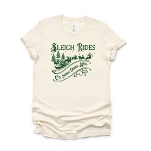 Simply Sage Market Women's Sleigh Rides On Santa Claus Lane Short Sleeve Graphic Tee - 1 of 2