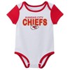 NFL Kansas City Chiefs Infant Boys' 3pk White Bodysuit - image 3 of 4