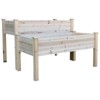 Outsunny 2 Tiers Raised Garden Bed Elevated Wooden Planter Box Stand Gardening Planting Bed with 2 Compartments for Flower Vegetable Herb Grow - image 4 of 4