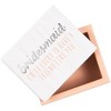 Pavilion Gift Company - Bridesmaid - 2.25" x 2" x 1.5" MDF Trinket  Box - Decorative Boxes - 4 of 4