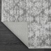 Area Rugs Floral Printed Indoor Mat Soft Non Slip Low Pile Washable Rug Modern Rug for Living Room - 4 of 4