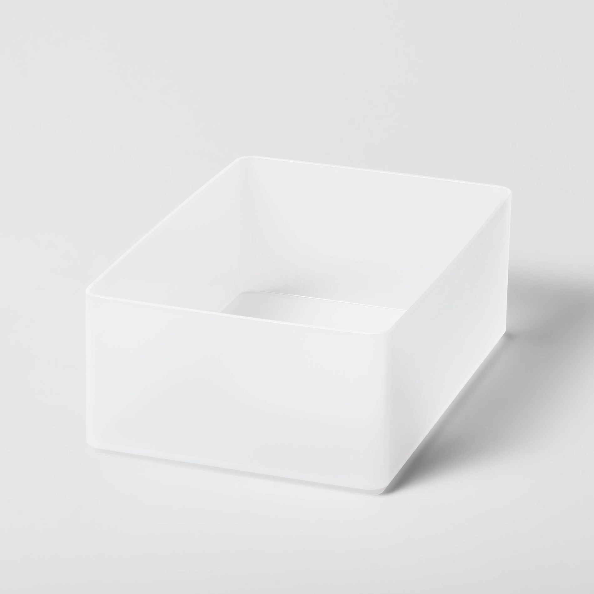 Large Plastic Bathroom Tray White Frozen - Brightroom™: Organizer Bin, Small Polypropylene Tray, Spot Clean, 9"x6"x3.25"