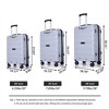 FATMOON Hardshell Suitcase Spinner Wheels PP Luggage Sets Lightweight Suitcase with TSA Lock,3-Piece Set (20/24/28) - 3 of 4