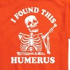 Men's - Instant Message - Skeleton Bone I Found This Humerous Short Sleeve Graphic T-Shirt - 2 of 4