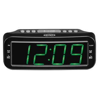 JENSEN Digital AM/FM Dual Alarm Clock Radio - Black