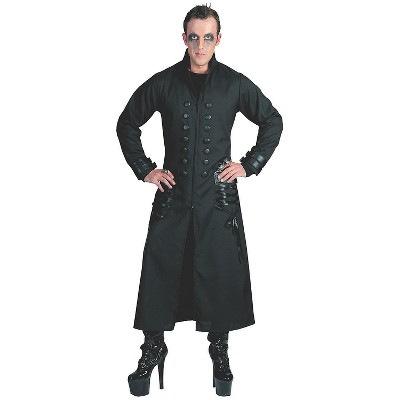Halloween Express Men's Goth Trench Coat Costume