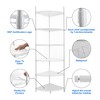 Dolonm 6-Tier Heavy Duty Corner Shelf, Adjustable  Metal Rack  Corner Storage Display Chrome Rack for Bathroom/Kitchen/Office - 2 of 4