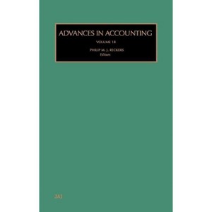 Advances in Accounting - by  Philip M J Reckers (Hardcover) - 1 of 1